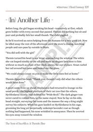 (In) Another Life | written by winterune for The Seat of Sacrifice: A FFXIV Themis Zine | Before long, the girl began stroking his head—tentatively at first, which grew bolder with every second that passed. Themis did nothing but sit and purr and probably